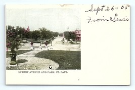 Postcard UDB Private Minnesota Summit Avenue And Park St. Paul, MN 1905 - £8.23 GBP