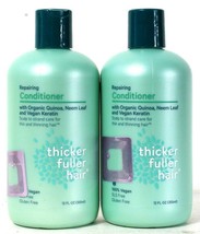 2 Bottles Thicker Fuller Hair 12 Oz Repairing Organic Quinoa Keratin Conditioner