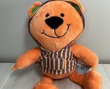 Splushy Neat-Oh 2014 plush orange teddy bear soft bath toy water safe - $4.94