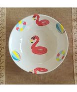 Zak Designs ~ Four (4) Melamine ~ Flamingo ~ 8" x 2.25" Shallow Bowls - $40.00