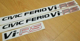 Civic Ferio Vi-RS -Fits Civic virs jdm EK SI-R - Side Decal Sticker Repr... - $14.00