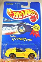 1991 Hot Wheels Blue Card #210 DODGE VIPER RT/10 Yellow Variant woLogo wGoldUHSp - £8.24 GBP