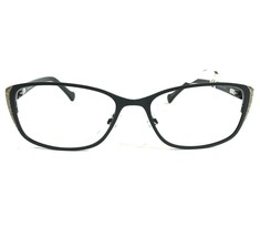 Betsey Johnson Starlet BLK Eyeglasses Frames Black Brown Cat Eye 52-18-135 - $74.59