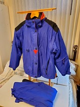 Vintage Mobius Randonnee 2 Pc Snow Ski Jacket &amp; Pants Snow 90&#39;s Size 8 Guc - $72.56