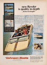 1968 Print Ad Johnson Boats 16&#39; Reveler Model Waukegan,Illinois - $18.88