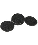 Richelieu America 93669TV TG 24PK 1.5&quot; BLK Round Pad - Quantity 1 - $20.55