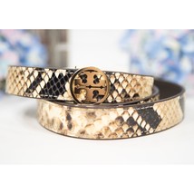 Tory Burch Miller 1&quot; Snake Embossed Leather Belt XS NWT - $3,401.34 MXN