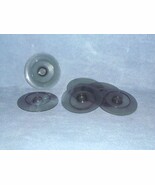 Tupperware Vintage Sheer Smoke Gray Parfait 6 Bottoms Bases Only  - $3.00