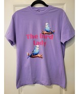 The Bird Lady TShirt Medium BNWOT Violet Purple Short Sleeves Comfort Co... - £22.04 GBP