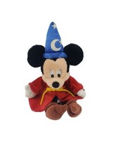 Walt Disney Wold Magical Sorcerer Mickey Mouse Beanie Plush Stuffed Toy - $17.82