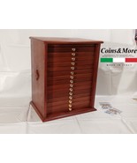 Money Chest Medals Table 15 Drawer Colour Mahogany Coins&amp;more Coin Cabinet - £542.08 GBP