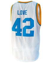 Kevin Love #42 College Basketball Custom Jersey Sewn White Any Size image 2