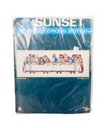 Sunset Last Supper Counted Cross Stitch Kit New VTG 2976 Christian USA 1... - £15.44 GBP