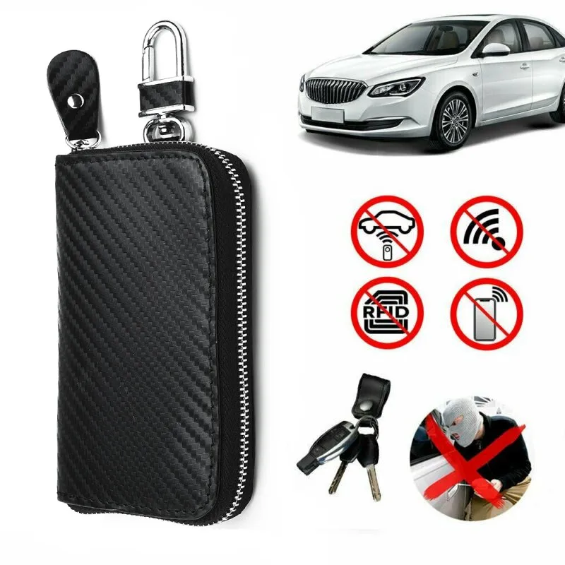 PU Leather RFID Signal Blocker Key Case - £16.37 GBP