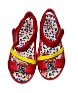 Disney Minnie Mouse Crocs FunLab Red Sandals Polka Dot Design C13 HTF - $28.80