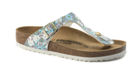 Birkenstock GIZEH Boho Flowers White 1015281 Sandal Regular US 5 6 EU 36 37 - $69.99