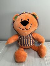 Splushy Neat-Oh 2014 plush orange teddy bear soft bath toy water safe - $5.14