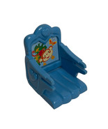 Fisher Price Loving Family Dollhouse Blue Baby Booster Seat Furniture - $2.47