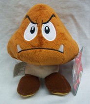 Jakks Nintendo Super Mario Goomba 6&quot; Plush Stuffed Animal Toy New w/ Tag - £15.82 GBP