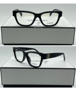 New Chanel Ch3455 Square Acetate Eyeglasses Black Frame - $279.30