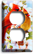 Colorful Cardinal Birds Magnolia Flowers Tree Outlet Wall Plates Room Home Decor - £8.01 GBP