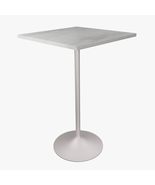 LeisureMod 27&quot; Square Bar Height Dining Table with Resin Top and Powder-... - $8,470.42 MXN+