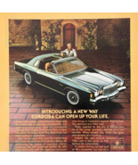 1977 Chrysler Cordoba Advertisement Vintage Automobilia Classic Car DWW13A - $458.48 MXN