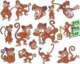 Abu Aladdin Svg Png Bundle, Funny Abu Svg, Abu Svg Cricut, Jasmin Friend... - $1.99