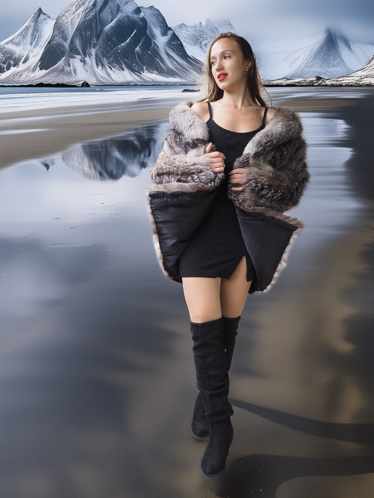 Northern Whisper - A Unique Platinum Silver Fox S Fast Shipping Item image 11
