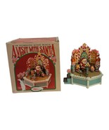 Vintage Enesco A Visit With Santa Music Box w/ Motion &amp; Lights in Box Wo... - $140.25