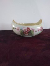 Beautiful German Flowered Bowl With Curved Up Sides Hallmarked EF? - £24.92 GBP