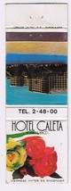 Matchbook Cover Hotel Caleta Fiesta Mexicana Acapulco Mexico - €2,61 EUR