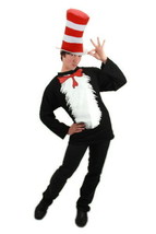 Dr. Seuss The Cat In The Hat Adult T-Shirt And Hat Costume Kit S/MED New Sealed - £32.10 GBP