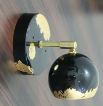 pair of Sconce With Gold Leaf Plating Eyeball Shade Brass Wall Sconce Lights - £65.36 GBP