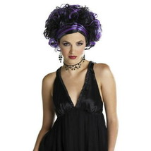 Wicked Widow Wig -  Adult Halloween Accessory - Black/Purple - One Size - £11.75 GBP