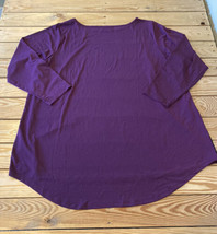 Joan Rivers NWOT Women’s Sequin detail Knit Top Size 2X Purple RTR1 - £12.03 GBP