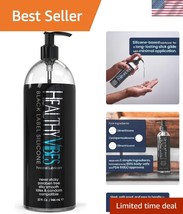 32 oz Black Label Silicone Lubricant - Long-Lasting &amp; Water-Resistant In... - $80.99