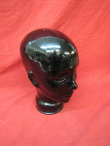 Vintage Mannequin Black Art Glass Head Wig Display - $135.76 CAD