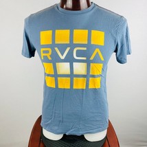 RVCA Mens Small S Artist Network Program Gray Mustard Yellow T-Shirt - £11.99 GBP