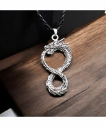 Infinity Dragon Pendant Necklace – Symbol of Eternity and Power - €19,81 EUR