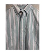Ralph Lauren Mens Green White Yarmouth Button Down Dress Shirt Preppy Si... - $459.20 MXN Ralph Lauren Mens Green White Yarmouth Button Down Dress Shirt Preppy Si... - $459.20 MXN