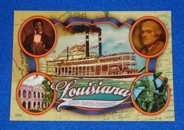 *Brand New* Louisiana Andrew Jackson Riverboat Postcard Union Justice Confidence - £2.75 GBP