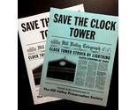 Back To The Future Save The Clock Tower Flier Set Prop/Replica CLEARANCE... - $2.06