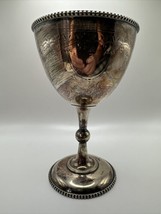 Antique Art Deco Silver Plate Chalice Goblet 6.5&quot; - £75.95 GBP