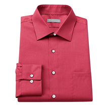Van Heusen Fitted Easy-Care Pique Spread-Collar Dress Shirt - £17.64 GBP
