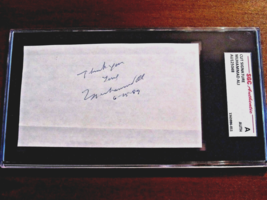 MUHAMMAD ALI CASSIUS CLAY BOXING GREAT HOF SIGNED AUTO VINTAGE CUT SGC B... - $494.99