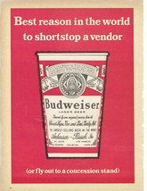 1965 Budweiser Beer Print Ad 8.5&quot; X 11&quot; - £15.43 GBP