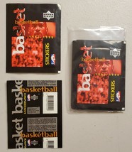 1997-98 Upper Deck Basketball Stickers Lot of 5(Five) New Sealed Packs J... - $16.72