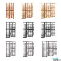 Wooden 3 4 5 6 Panel Room Divider Solid Wood Screen Panel Privacy Wall D... - £79.81 GBP+