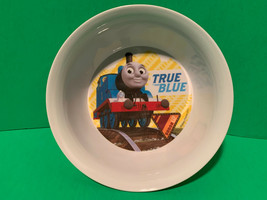 Vintage Thomas &amp; Friends TRUE BLUE SODOR EXP Character Image Child&#39;s Melmac Bowl - £4.00 GBP